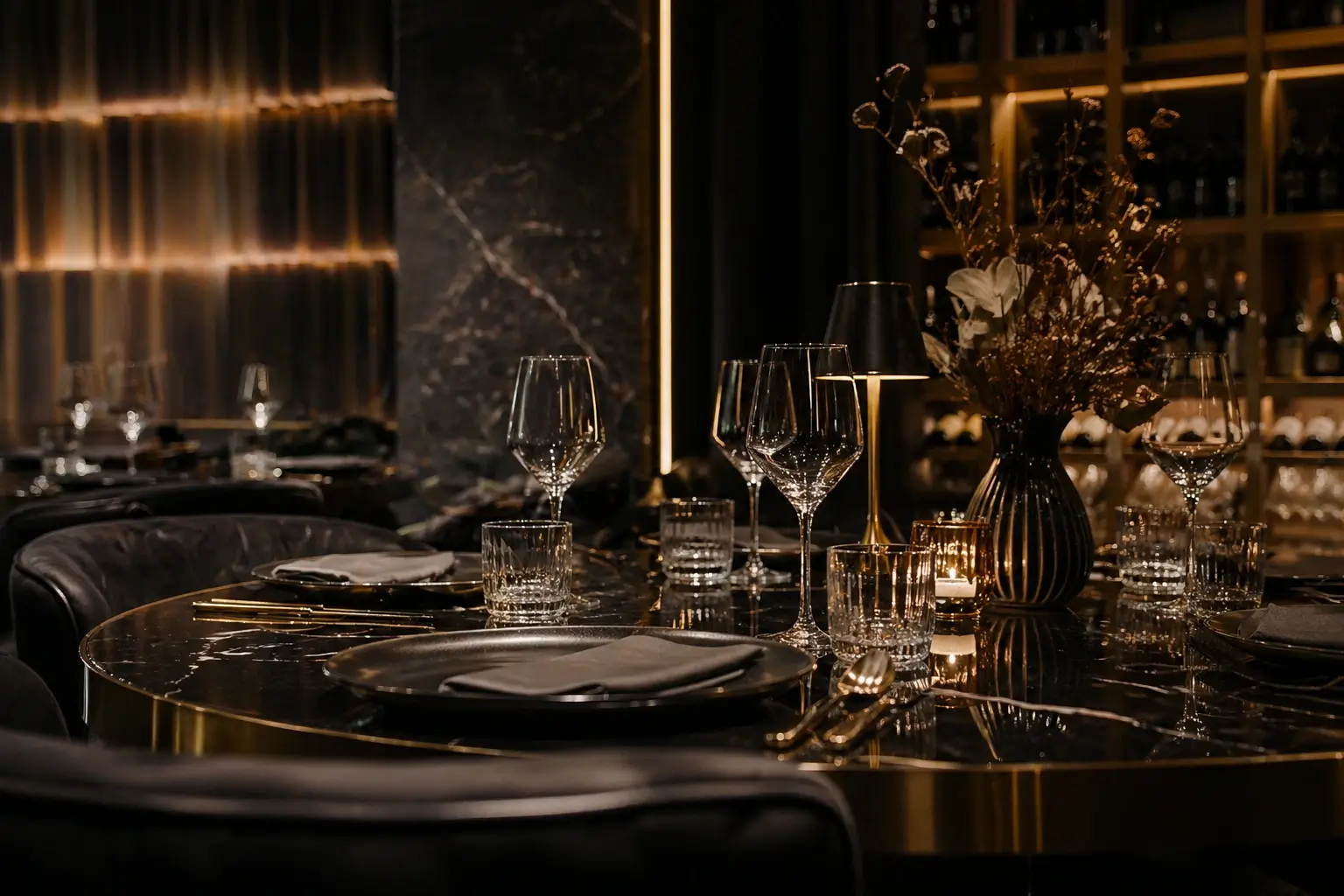 Elegancki stół w restauracji SilverForkTable