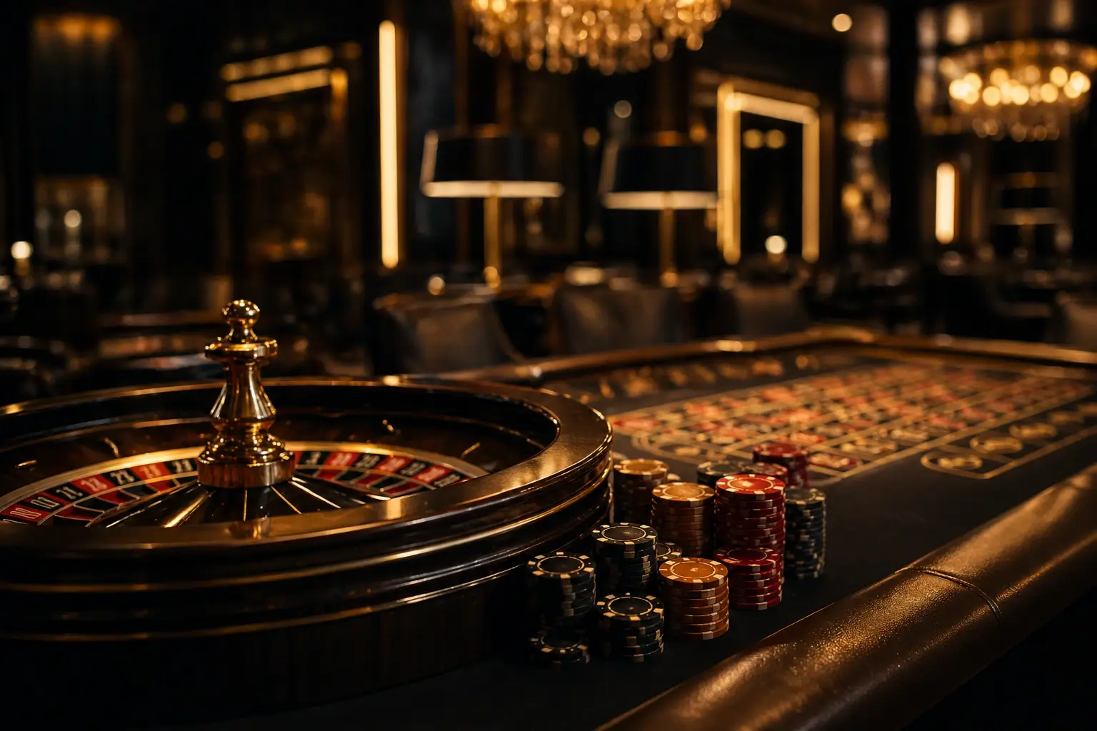 Elegancka strefa casino lounge w SilverForkTable