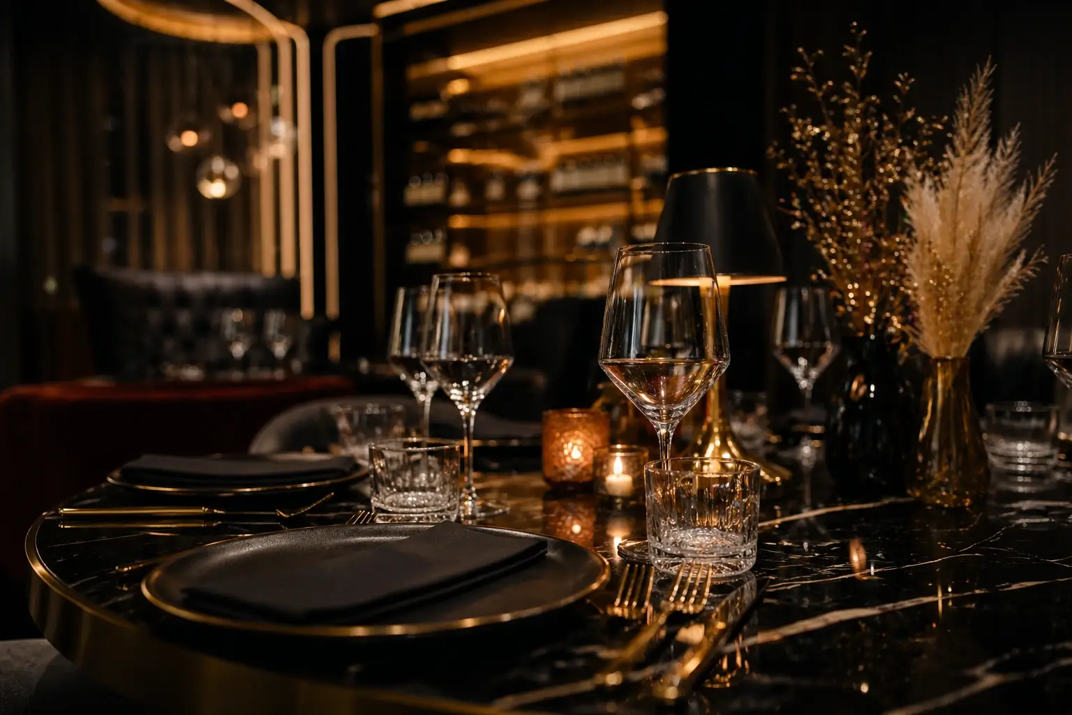 Elegancki stół w restauracji SilverForkTable